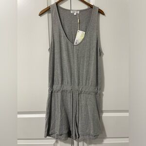 C’EST MOI-bamboo romper , heather grey in a size medium- NWT